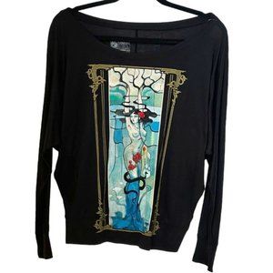 Curbside Clothing Art Nouveau Lady Long Sleeve Tee